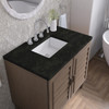 Portland 36" Single Vanity, Whitewashed Walnut, w/ 3 CM Phantome Eclos Top