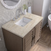 Portland 36" Single Vanity, Whitewashed Walnut, w/ 3 CM Tajnar Eclos Top