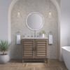 Portland 36" Single Vanity Whitewashed Walnut w/ 3 CM Victorian Silver Silestone Top