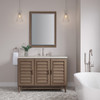 Portland 48" Single Vanity, Whitewashed Walnut, w/ 3 CM Siberian Silestone Top
