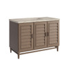 Portland 48" Single Vanity, Whitewashed Walnut, w/ 3 CM Tajnar Eclos Top