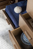 Portland 60" Single Vanity Whitewashed Walnut w/ 3 CM Parisien Bleu Silestone Top