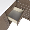 Portland 60" Single Vanity, Whitewashed Walnut, w/ 3 CM Siberian Silestone Top