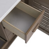 Portland 72" Double Vanity Whitewashed Walnut w/ 3 CM Victorian Silver Silestone Top