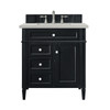 Brittany 30" Single Vanity, Black Onyx, w/ 3 CM Lime Delight Silestone Top