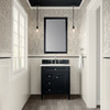 Brittany 30" Single Vanity, Black Onyx, w/ 3 CM Lime Delight Silestone Top