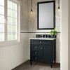Brittany 30" Single Vanity, Black Onyx, w/ 3 CM Lime Delight Silestone Top