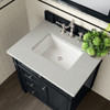 Brittany 30" Single Vanity, Black Onyx, w/ 3 CM Lime Delight Silestone Top