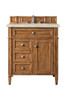 Brittany 30" Single Vanity, Saddle Brown, w/ 3 CM Tajnar Eclos Top