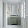 Brittany 30" Single Vanity, Smokey Celadon, w/ 3 CM Tajnar Eclos Top