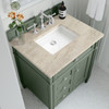 Brittany 30" Single Vanity, Smokey Celadon, w/ 3 CM Tajnar Eclos Top