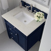 Brittany 30" Single Vanity, Victory Blue, w/ 3 CM Siberian Silestone Top