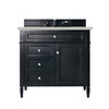 Brittany 36" Single Vanity, Black Onyx w/ 3 CM Lime Delight Silestone Top