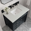 Brittany 36" Single Vanity, Black Onyx w/ 3 CM Lime Delight Silestone Top