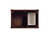 Brittany 36" Single Vanity, Burnished Mahogany, w/ 3 CM Tajnar Eclos Top