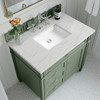 Brittany 36" Single Vanity, Smokey Celadon w/ 3 CM Ethereal Noctis Top