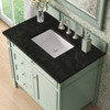 Brittany 36" Single Vanity, Sage Green, w/ 3 CM Phantome Eclos Top