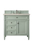 Brittany 36" Single Vanity, Sage Green, w/ 3 CM Siberian Silestone Top