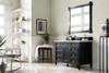 Brittany 48" Single Vanity, Black Onyx w/ 3 CM Ethereal Noctis Silestone Top w/FreePower Wireless Charger