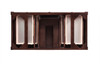 Brittany 48" Single Vanity, Burnished Mahogany w/ 3 CM Eternal Jasmine Pearl Silestone Top w/FreePower Wireless Charger