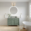 Brittany 48" Single Vanity, Smokey Celadon w/ 3 CM Eternal Jasmine Pearl Top w/FreePower Wireless Charger