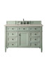 Brittany 48" Single Vanity, Sage Green, w/ 3 CM Siberian Silestone Top