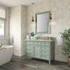 Brittany 48" Single Vanity, Sage Green, w/ 3 CM Tajnar Eclos Top