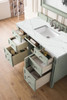Brittany 48" Single Vanity, Sage Green w/ 3 CM Ethereal Noctis Silestone Top w/FreePower Wireless Charger