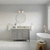 Brittany 48" Single Vanity, Urban Gray, w/ 3 CM Tajnar Eclos Top