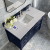 Brittany 48" Single Vanity, Victory Blue w/ 3 CM Eternal Jasmine Pearl Silestone Top w/FreePower Wireless Charger