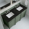 Brittany 60" Double Vanity, Smokey Celadon, w/ 3 CM Phantome Eclos Top