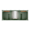 Brittany 60" Double Vanity, Smokey Celadon, w/ 3 CM Tajnar Eclos Top w/FreePower Wireless Charger