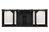 Brittany 60" Single Vanity, Black Onyx w/ 3 CM Lime Delight Silestone Top