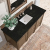 Brittany 60" Single Vanity, Saddle Brown, w/ 3 CM Phantome Eclos Top