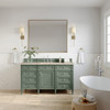 Brittany 60" Single Vanity, Smokey Celadon, w/ 3 CM Tajnar Eclos Top