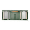 Brittany 60" Single Vanity, Smokey Celadon, w/ 3 CM Tajnar Eclos Top