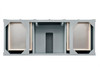 Brittany 60" Single Vanity, Urban Gray w/ 3 CM Lime Delight Silestone Top