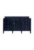 Brittany 60" Single Vanity, Victory Blue, w/ 3 CM Siberian Silestone Top