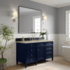 Brittany 60" Single Vanity, Victory Blue, w/ 3 CM Tajnar Eclos Top w/FreePower Wireless Charger