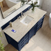 Brittany 60" Single Vanity, Victory Blue, w/ 3 CM Tajnar Eclos Top w/FreePower Wireless Charger