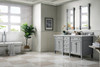 Brittany 72" Double Vanity, Urban Gray w/ 3 CM Ethereal Noctis Silestone Top w/FreePower Wireless Charger
