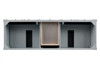 Brittany 72" Double Vanity, Urban Gray w/ 3 CM Parisien Bleu Silestone Top w/FreePower Wireless Charger