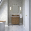 Brittany 30" Single Vanity, Pecan w/ 3 CM Lime Delight Silestone Top