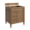 Brittany 30" Single Vanity, Pecan w/ 3 CM Phantome Eclos Top