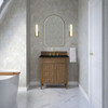 Brittany 30" Single Vanity, Pecan w/ 3 CM Phantome Eclos Top