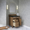 Brittany 30" Single Vanity, Pecan w/ 3 CM Phantome Eclos Top