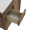 Brittany 30" Single Vanity, Pecan w/ 3 CM Phantome Eclos Top