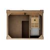 Brittany 30" Single Vanity, Pecan w/ 3 CM White Zeus Silestone Top
