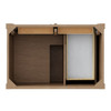 Brittany 36" Single Vanity, Pecan w/ 3 CM Ethereal Noctis Silestone Top
