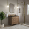 Brittany 36" Single Vanity, Pecan w/ 3 CM Phantome Eclos Top